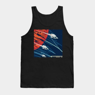 Retro futuristic spaceships Tank Top